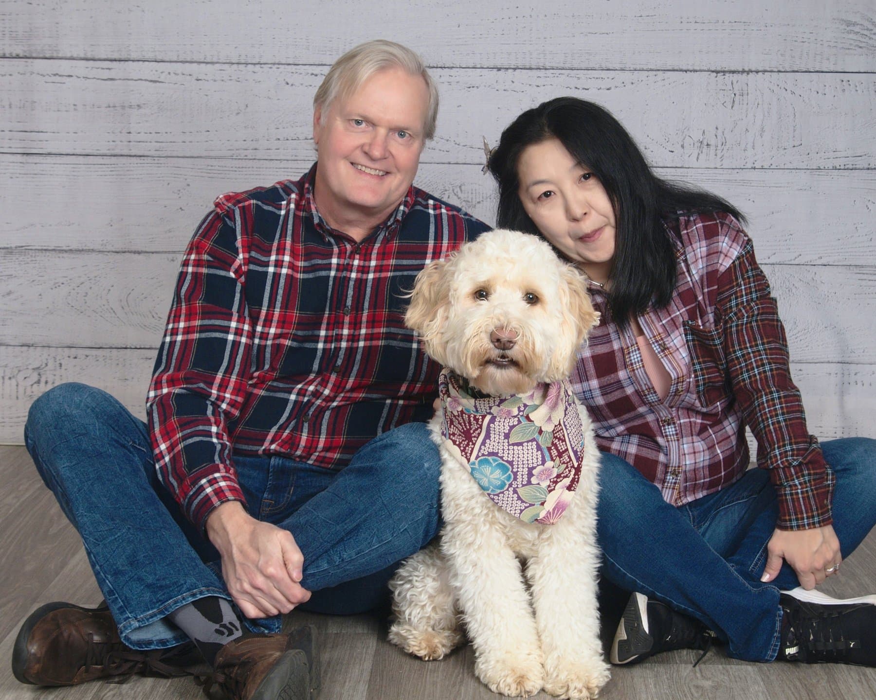 Douglas and Erika Campbell with Winnie