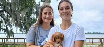 Adams Farm forever family with their puppy